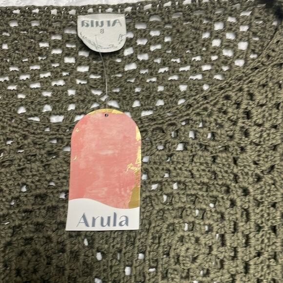 NWT Arula Olive Green Sweater Knit Top Size 2XL - Picture 4 of 5